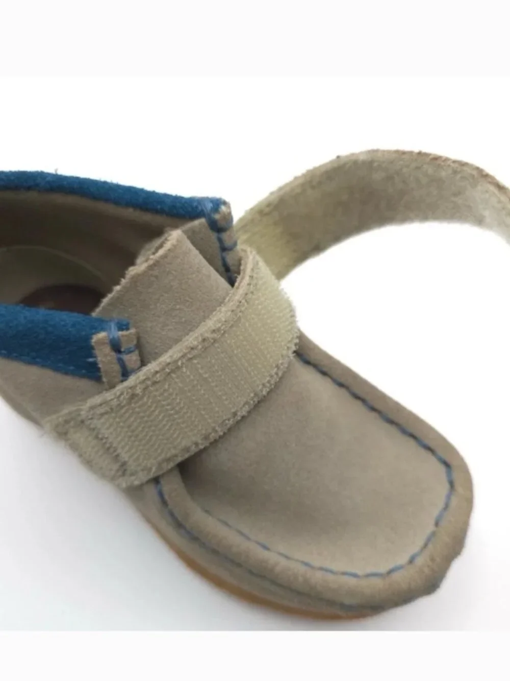 NWT CLARKS Wallabee Bootie Kid Sand Comb Suede LEATHER Boots